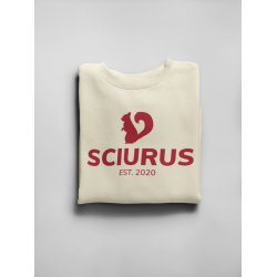 SCIURUS ikoniske sweatshirt vintage med hvidt tryk til pige