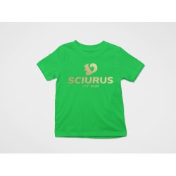 SCIURUS KIDSikoniske T-shirttil drenge i grn med guldtryk