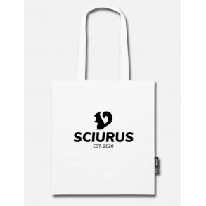 Produkt er p� vej - �ko taske i hvid med tryk