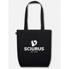 Produkt er p� vej - �ko taske i sort med tryk