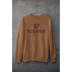 SCIURUS KIDS sweatshirt brun med brunt tryk til piger