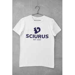 SCIURUS KIDSikoniske T-shirttil drenge i hvid med blt tryk