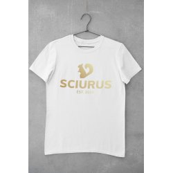 SCIURUS KIDSikoniske T-shirttil drenge i hvid med guldtryk