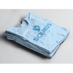 SCIURUS KIDSikoniske T-shirttil drenge i turkis med blt tryk