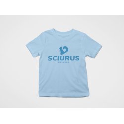 SCIURUS KIDSikoniske T-shirttil drenge i turkis med blt tryk