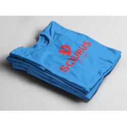 SCIURUS KIDSikoniske T-shirttil drenge i bl med rdt tryk