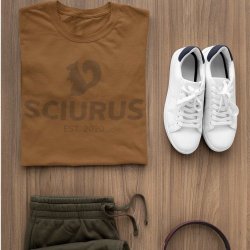 SCIURUS klassisk T-Shirts brun til herre 