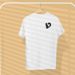 SCIURUS klassisk T-Shirts hvid med det klassiske egern til herre