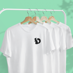 SCIURUS klassisk T-Shirts hvid med det klassiske egern til herre