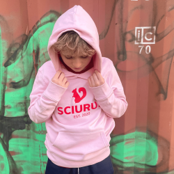 SCIURUS KIDS Hoodie lyserd med lyserdt tryk til drenge