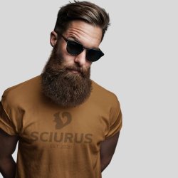 SCIURUS klassisk T-Shirts brun til herre 