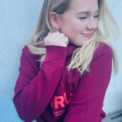 SCIURUS KIDS sweatshirt bordeaux r�d med tryk til piger