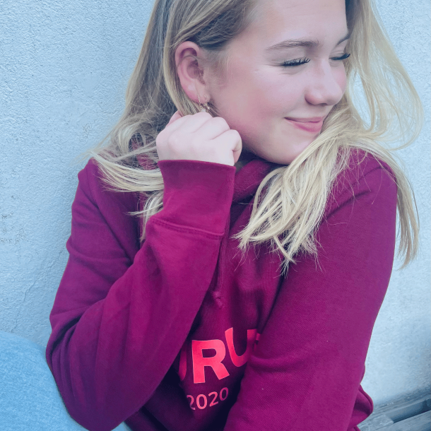 SCIURUS KIDS sweatshirt bordeaux rd med tryk til piger