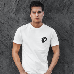 SCIURUS klassisk T-Shirts hvid med det klassiske egern til herre