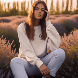 SCIURUS ikoniske sweatshirt natural raw til dame