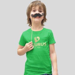 SCIURUS KIDSikoniske T-shirttil drenge i grn med guldtryk